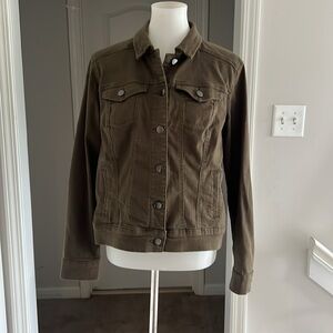 Stitch Fix Market & Spruce Denim Jacket Coat From Stitch Fix in Olive Green